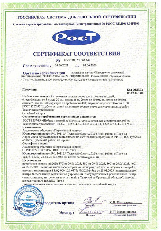 сертификат соответствия